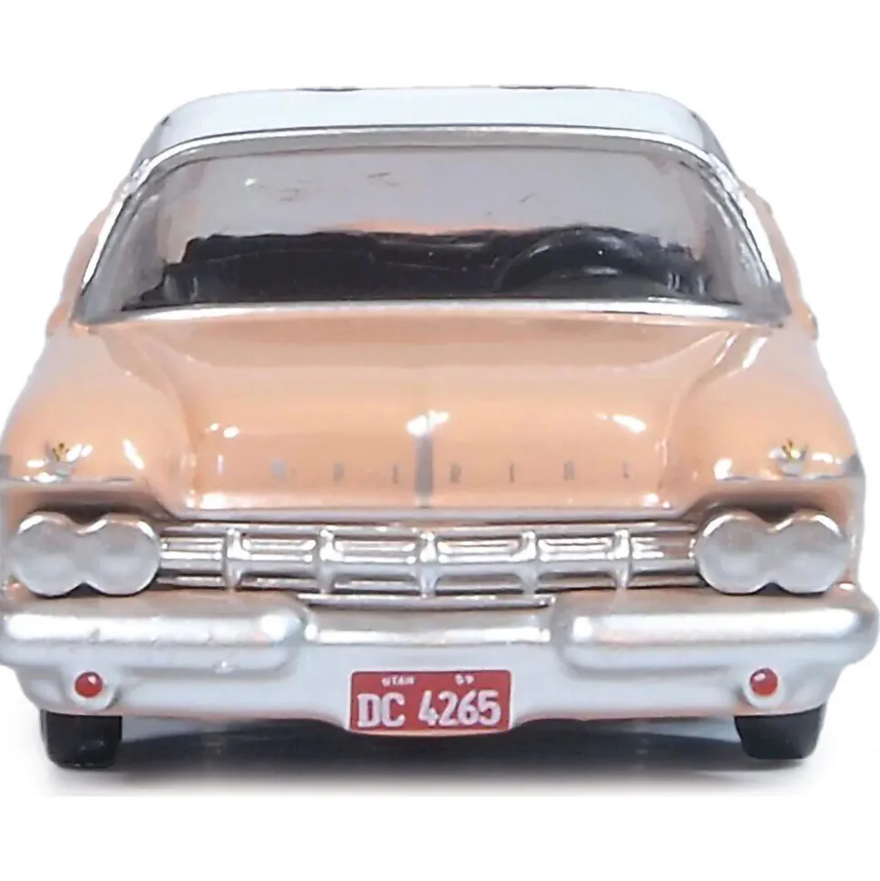 1959 Imperial Crown Coupe - Persian Pink / White 1:87 Scale Diecast Model Car by Oxford Diecast