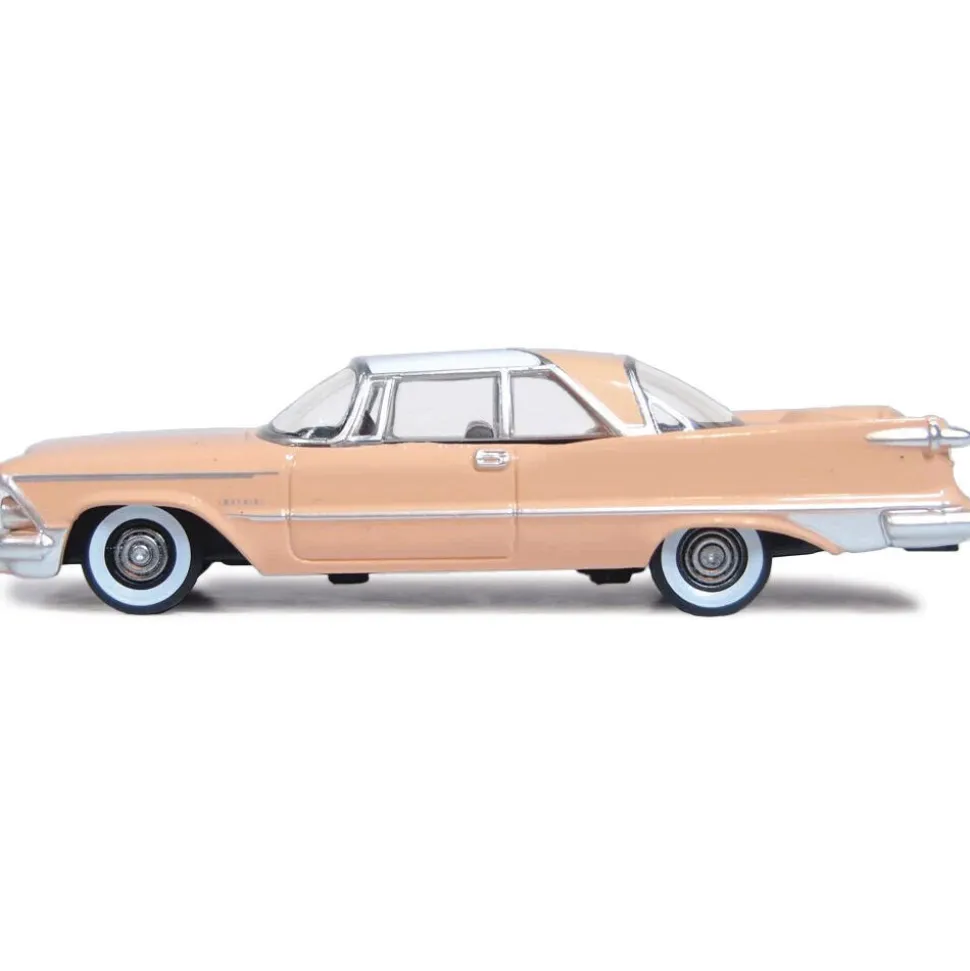 1959 Imperial Crown Coupe - Persian Pink / White 1:87 Scale Diecast Model Car by Oxford Diecast
