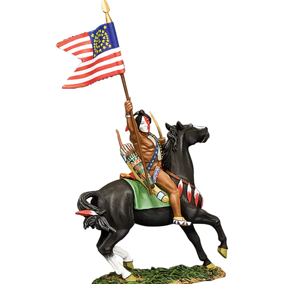 Indian With American Flag 1/30 Figure 1:30 Scale by King and Country
