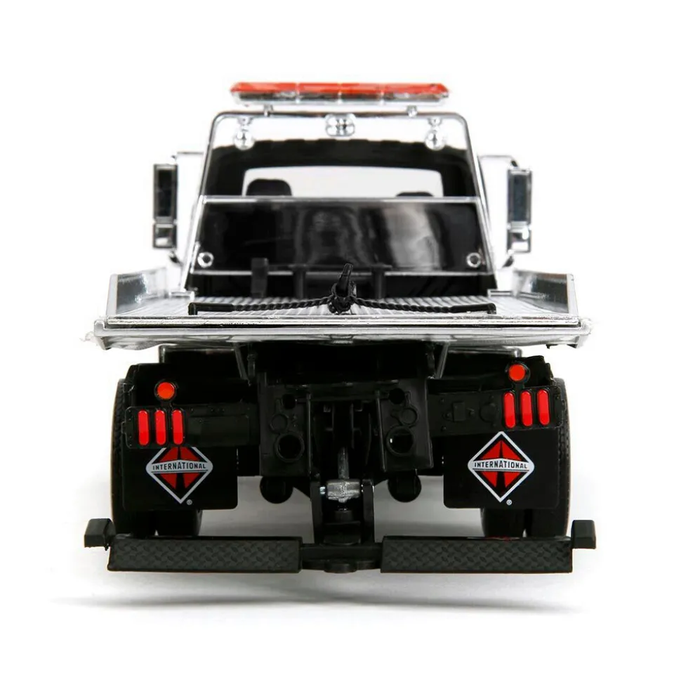 International Flatbed Tow Truck - Primer Black 1:24 Scale Diecast Model Truck by Jada Toys