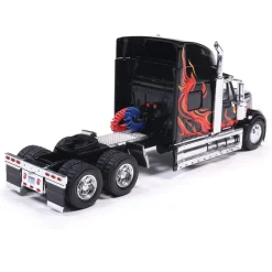 2010 International Lonestar - Black with flames 1:43 Scale Diecast Model Truck by IXO Models