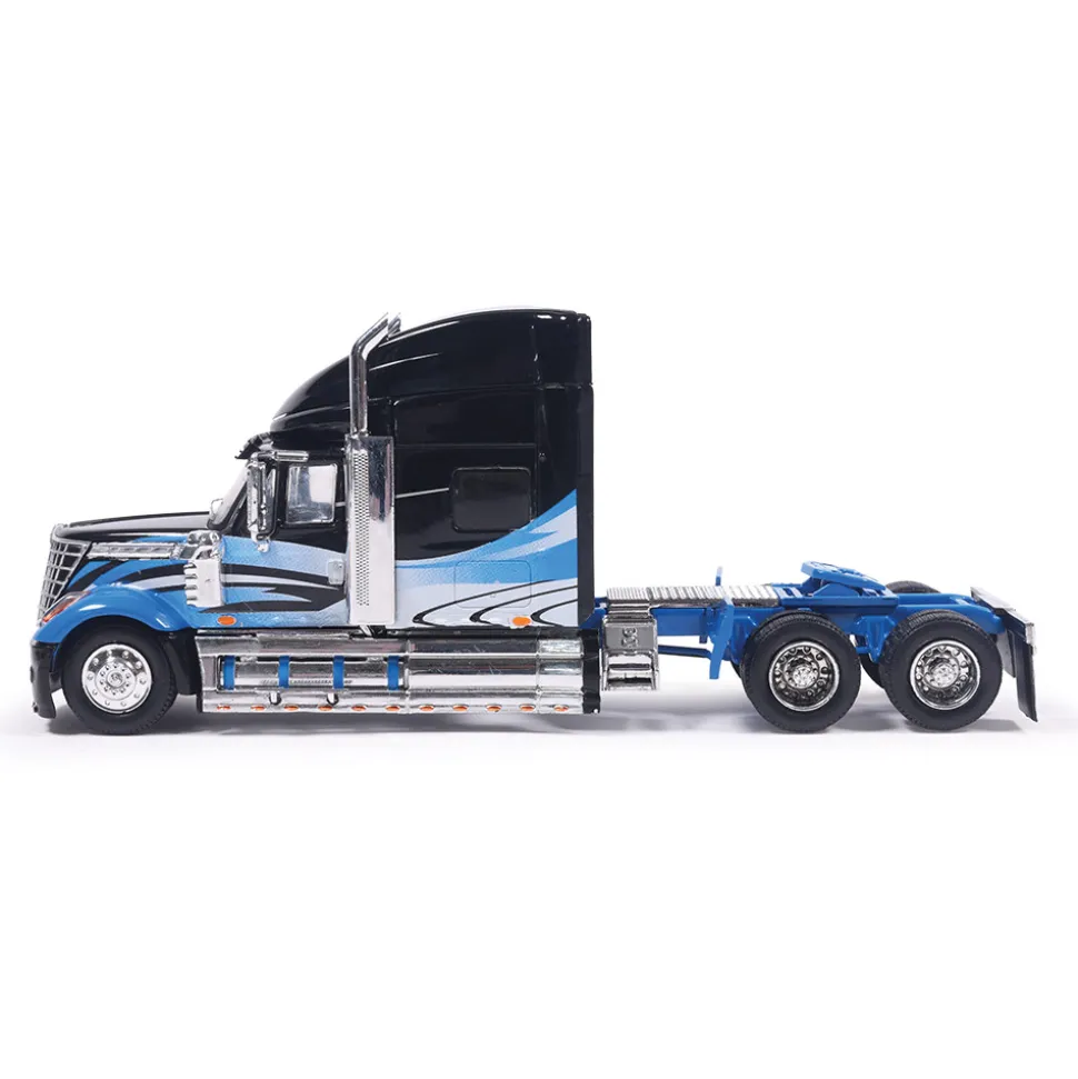 2010 International Lonestar - Black And Blue 1:64 Scale Diecast Model Truck by IXO Models