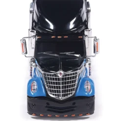 2010 International Lonestar - Black And Blue 1:64 Scale Diecast Model Truck by IXO Models