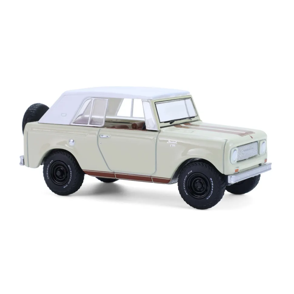 1967 International Scout 800 Sportop - Cream & Brown 1:64 Scale Diecast Model Truck by Greenlight