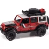 2018 Jeep Wrangler Firestone Field Agent - Black & Red 1:64 Scale Diecast Model Truck by Auto World