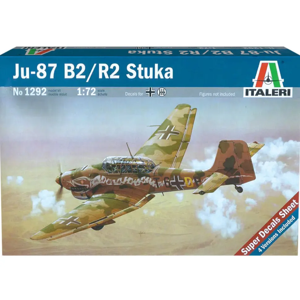 JU 87 B-2/R-2 Stuka 1/72 Kit 1:72 Scale Plastic Model Kit by Italeri