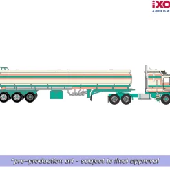 1976 K100 Aerodyne With Tanker - Peaches And Cream 1:64 Scale Diecast Model Truck by IXO Models