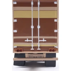 1976 Kenworth K100 Aerodyne - Brown With Modern Trailer 1:64 Scale Diecast Model Truck by IXO Models