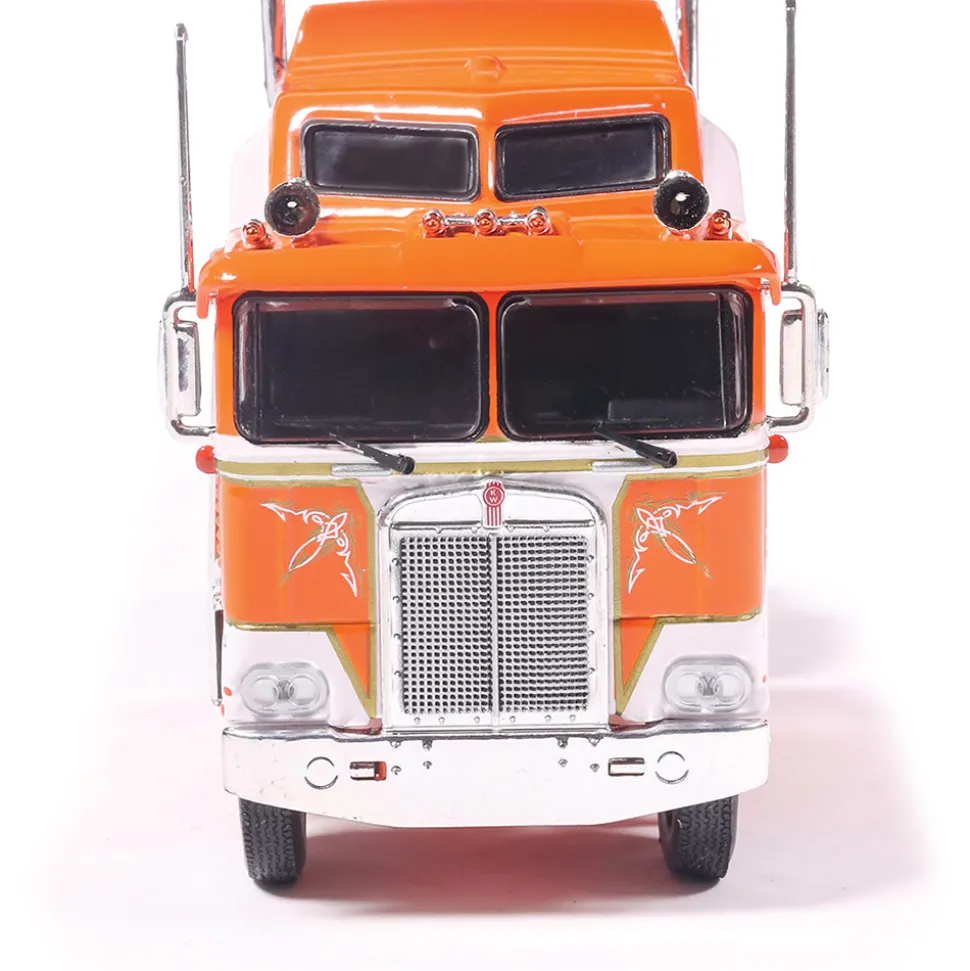 1976 Kenworth K100 Aerodyne - Orange 1:64 Scale Diecast Model Truck by IXO Models