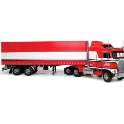 1979 Kenworth K100 Aerodyne Tractor & Trailer 1:18 Scale Diecast Model Truck by Road Kings