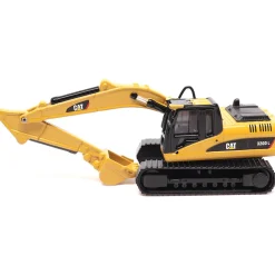 Kenworth T880s SBFS Sleeper Tandem Tractor, Lowboy Trailer & Caterpillar 320D L Hydraulic Excavator 1:87 Scale Diecast Construction by Diecast Masters