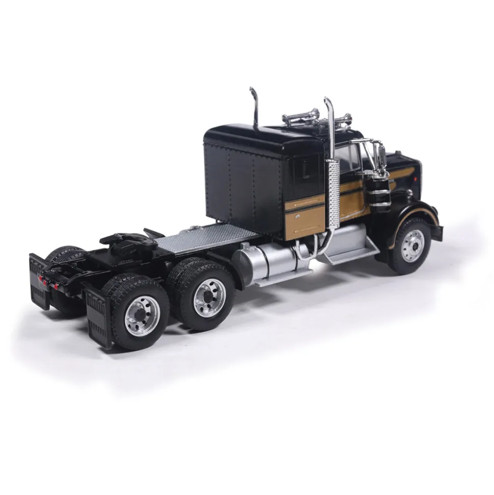 1976 Kenworth W900 - Black With Western Trailer 1:64 Scale Diecast Model Truck by IXO Models