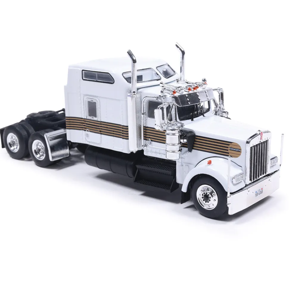 Kenworth W900 - White With Comet 1:64 Scale Diecast Model Truck by IXO Models