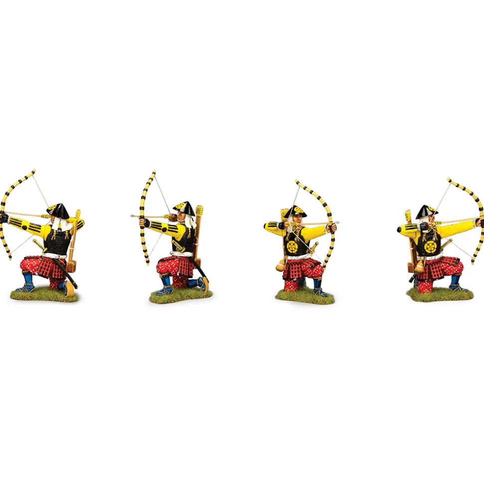 Kneeling Ashigaru Archer 1/30 Figure K&C (SW003) 1:30 Scale Metal by King and Country