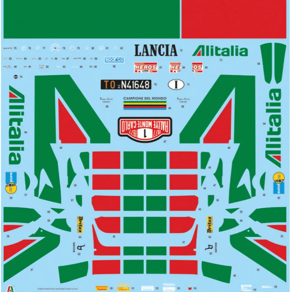 Lancia Stratos HF Gr.4 1/12 Kit 1:12 scale Plastic by Italeri