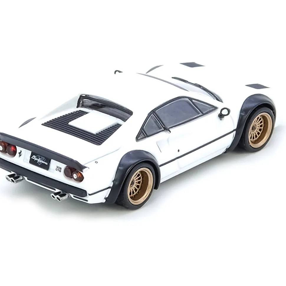 LBWK Ferrari 308 GTB - White 1:64 Scale Diecast Model Car by Inno Models