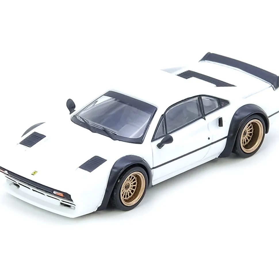 LBWK Ferrari 308 GTB - White 1:64 Scale Diecast Model Car by Inno Models