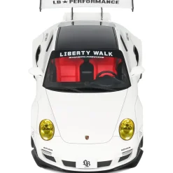 2024 LB-Works Porsche Turbo - White 1:18 Scale Cast Resin Model Car by GT Spirit