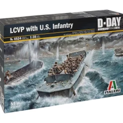 LCVP With US Infantry 1/35 Kit 1:35 Scale Plastic Model Kit by Italeri