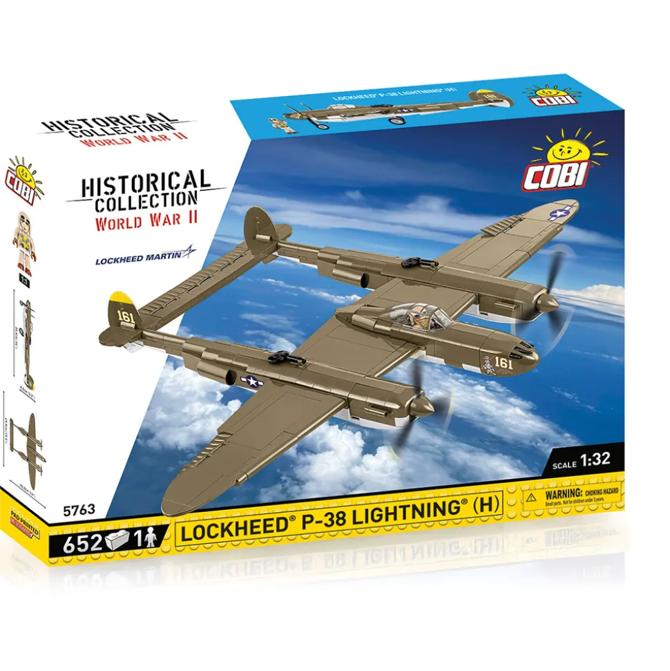 Lockheed P-38 Lightning (H) Fighter Building Brick Set 1:32 Scale by Cobi Toys