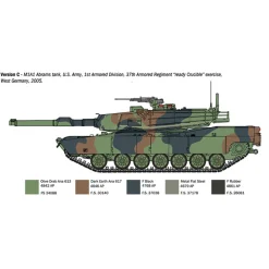 M1A1/A2 Abrams 1/35 Kit 1:35 Scale Plastic Model Kit by Italeri