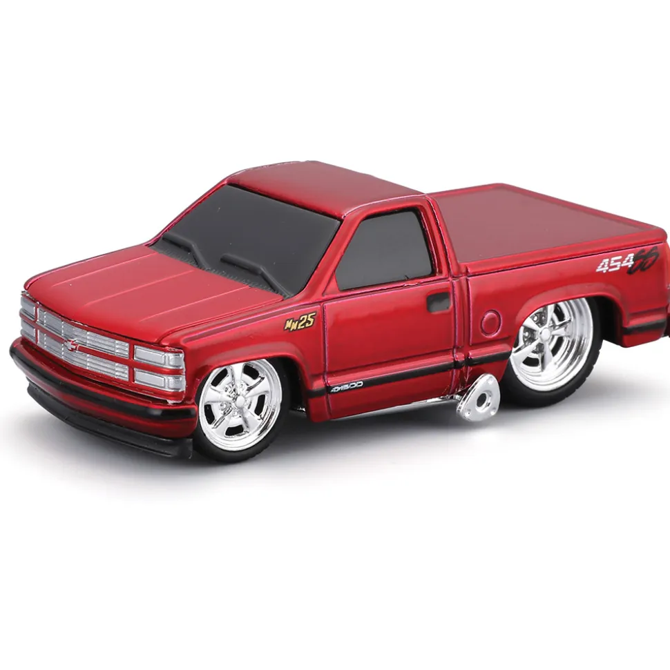 1980 MACK R685ST Flatbed & 1993 Chevy 454 SS - Muscle Transports 1:64 Scale by Muscle Machines