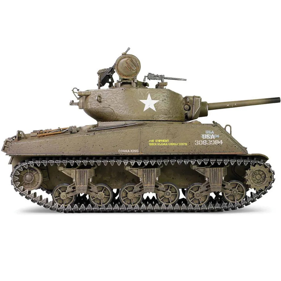 M4A3E2 (75) Sherman Jumbo 1/32 Die Cast Model 4th Armored Div, U.S. Army, "First in Bastogne", Belgium, De 1:32 Scale Metal by Forces of Valor