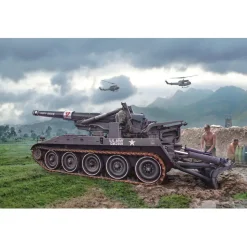 M110A1 Self-Propelled Howizter 1/35 Kit 1:35 Scale Plastic by Italeri