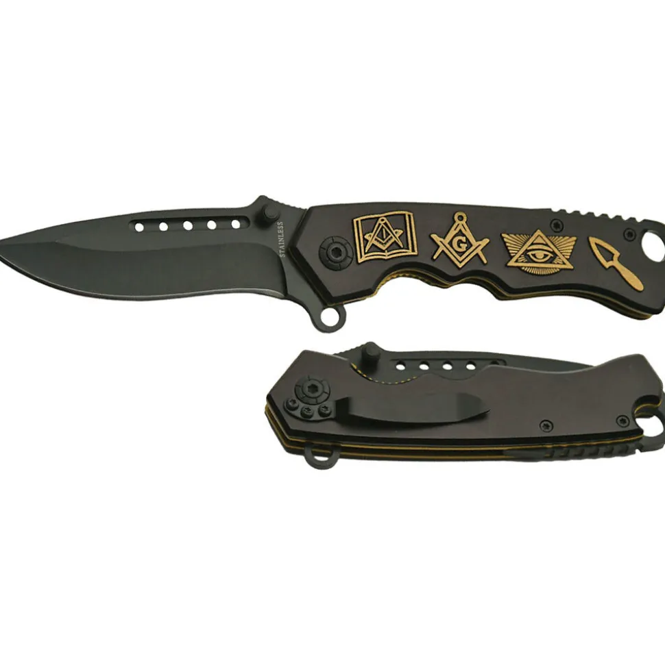 Masonic Folding Knife by SZCO Supplies