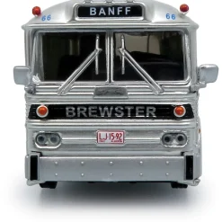 1964 MCI MC-5A Coach: Brewster Gray Line 1:87 Scale Diecast Model Bus by Iconic Replicas