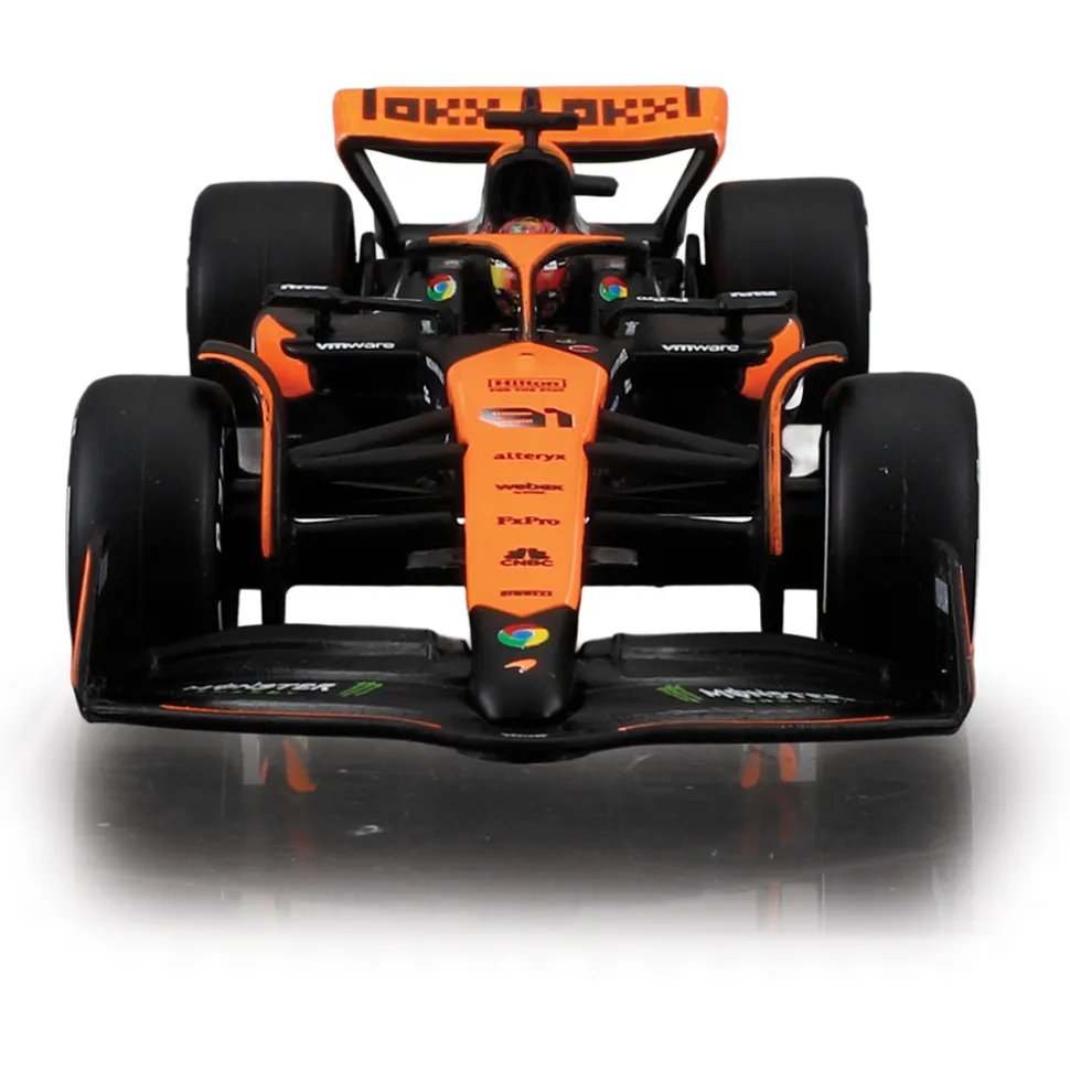 2024 McLaren F1 MCL38 w/ helmet - Piastri #81 1:43 Scale Diecast Model Car by Bburago