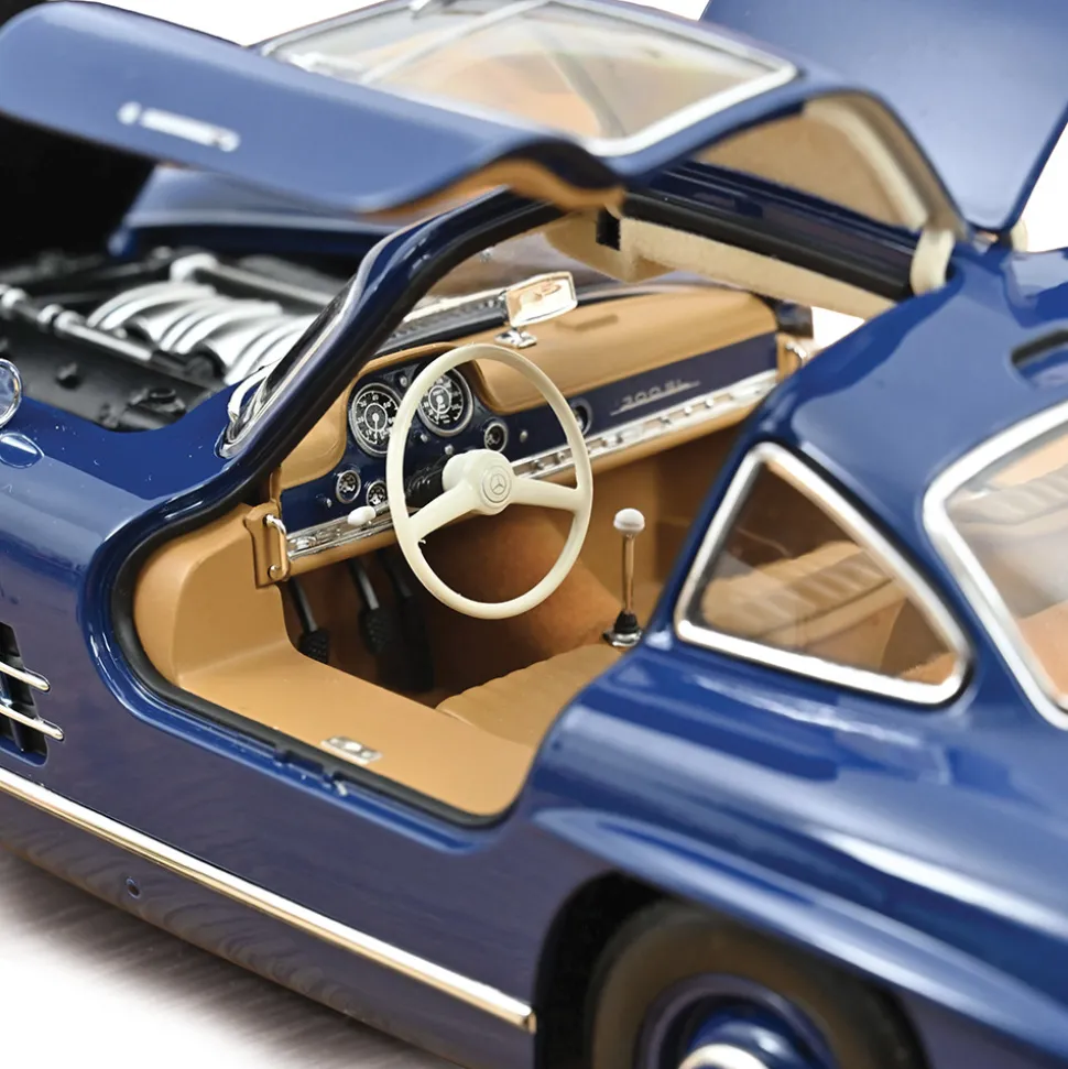 1954 Mercedes-Benz 300 SL - Blue 1:18 Scale Diecast Model Car by Norev