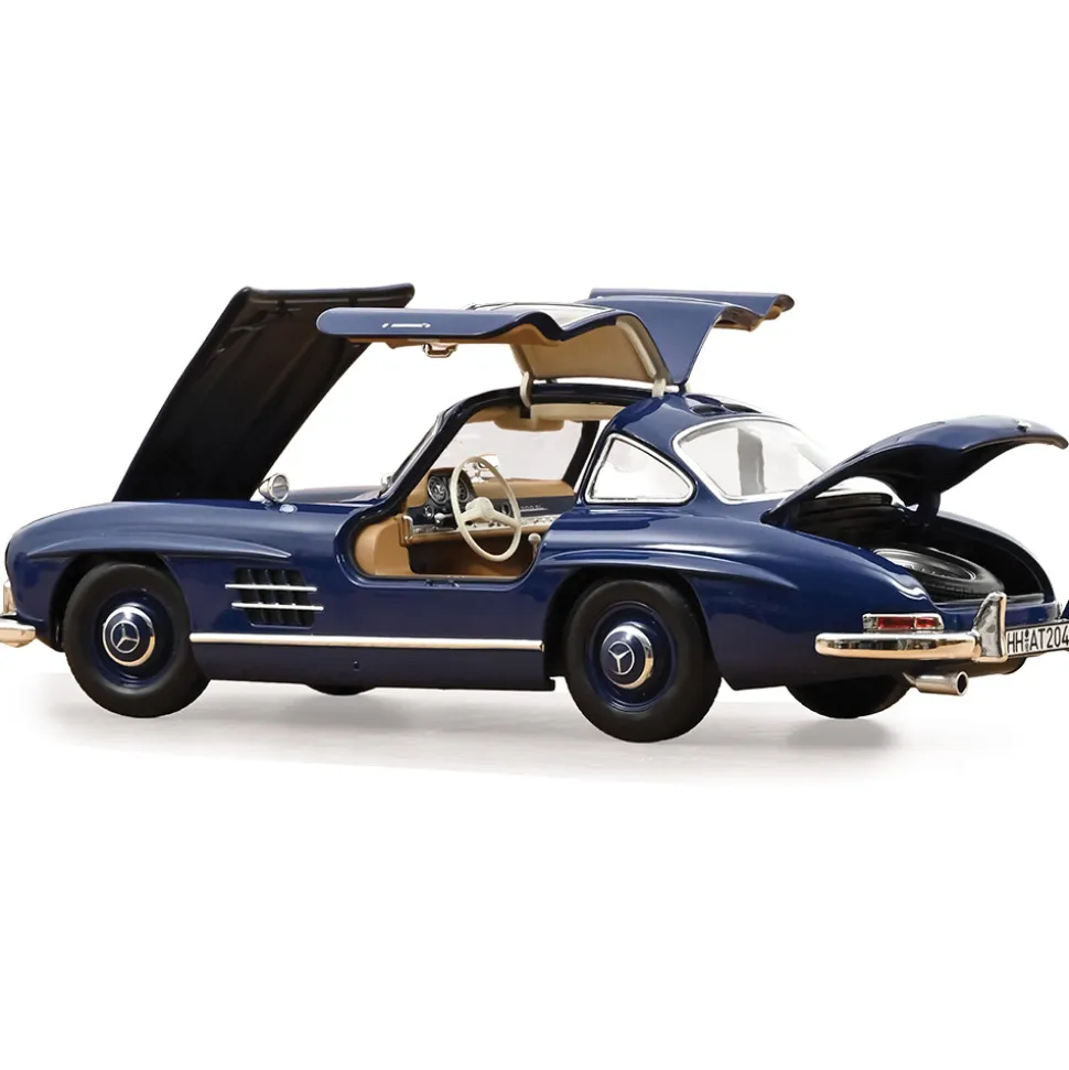 1954 Mercedes-Benz 300 SL - Blue 1:18 Scale Diecast Model Car by Norev