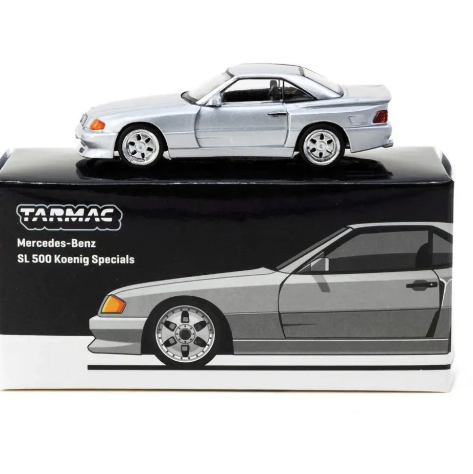 Mercedes-Benz SL 500 Koenig Specials - Silver 1:64 Scale Diecast Model Car by Tarmac Works