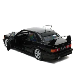 1990 Mercedes-Benz 190 (W201) Evo II - Black 1:18 Scale Diecast Model Car by Solido