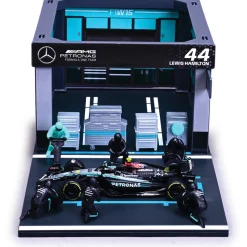 2024 Mercedes F1 W15 Pit Pass - Hamilton #44 1:43 Scale Diecast Model Car by Bburago