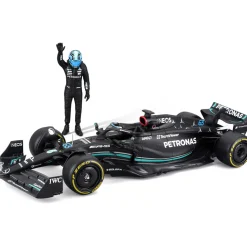 2023 Mercedes F1 W14 w/ figure - Russell #63 1:24 Scale Diecast Model Car by Bburago