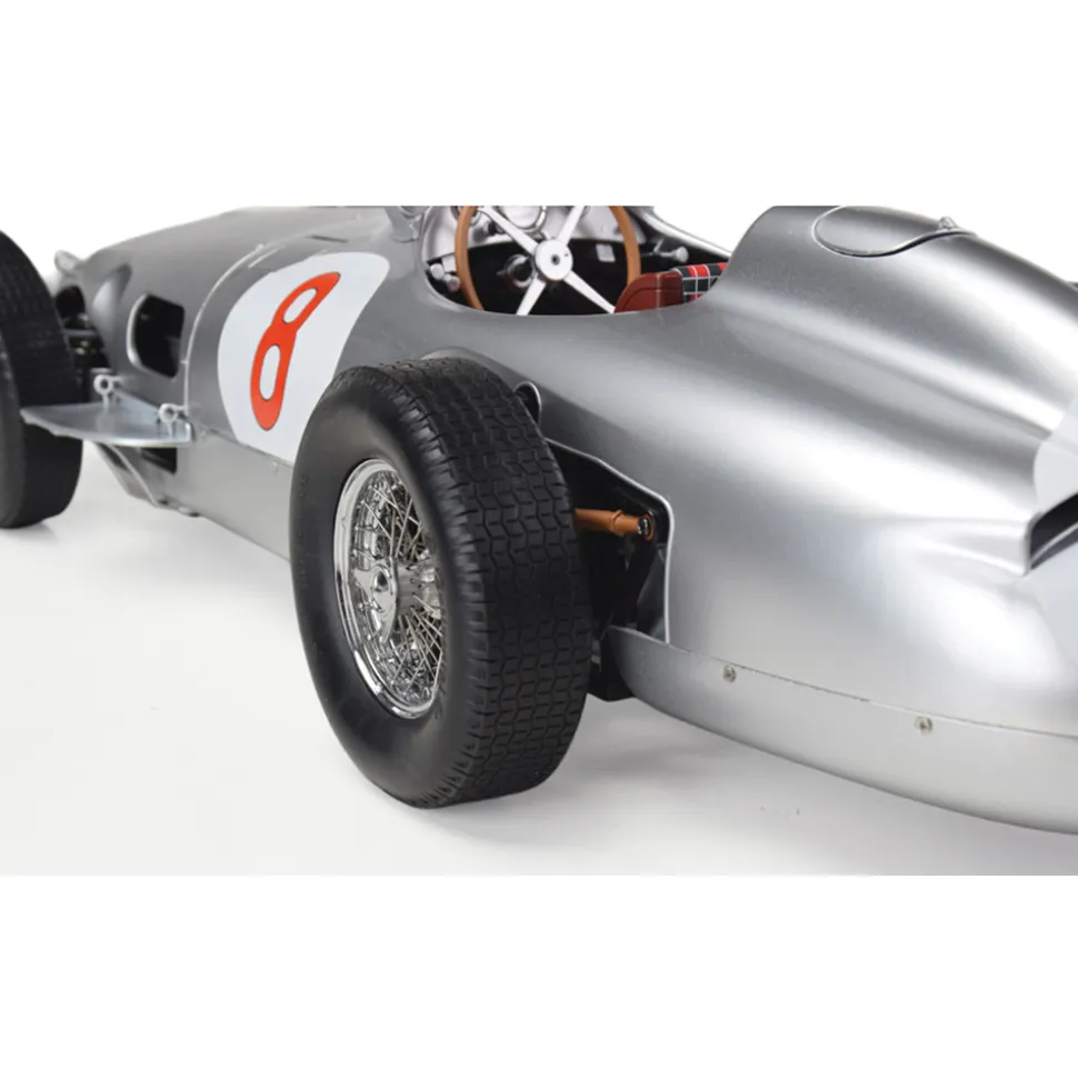 Mercedes W196 R #8 - Juan Manuel Fangio 1:8 Scale Diecast Model Car by IXO Models