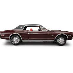1968 Mercury Cougar XR7G - Black Cherry 1:18 Scale Diecast Model Car by Sunstar