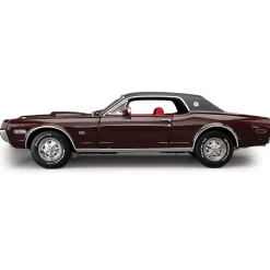 1968 Mercury Cougar XR7G - Black Cherry 1:18 Scale Diecast Model Car by Sunstar