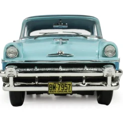 1956 Mercury Montclair Phaeton Lauderdale Blue & Niagara Blue 1:43 Scale Cast Resin Model Car by Goldvarg Collection