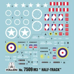 M3 Half Track 1/72 Kit 1:72 Scale Plastic by Italeri