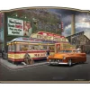 Mickey's Dining Car - Mercury Metal Sign Metal Sign by Reedyville Goods