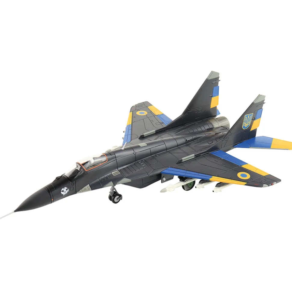 MiG-29MU1 Fulcrum-C 1/72 Die Cast Model - HA6525 40th Tactical Aviation Brigade, Ukrainian AF, Vasylkiv AB, 2 1:72 scale Metal by Hobby Master