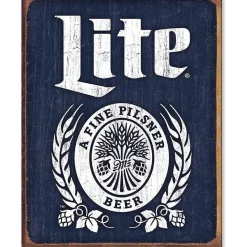 Miller Lite Metal Sign Desperate Enterprises (2182) by Desperate Enterprises