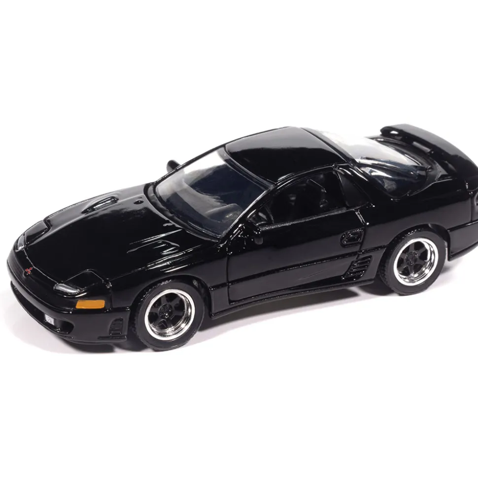 1993 Mitsubishi 3000GT VR-4 - Albany Black Pearl 1:64 Scale Diecast Model Car by Auto World