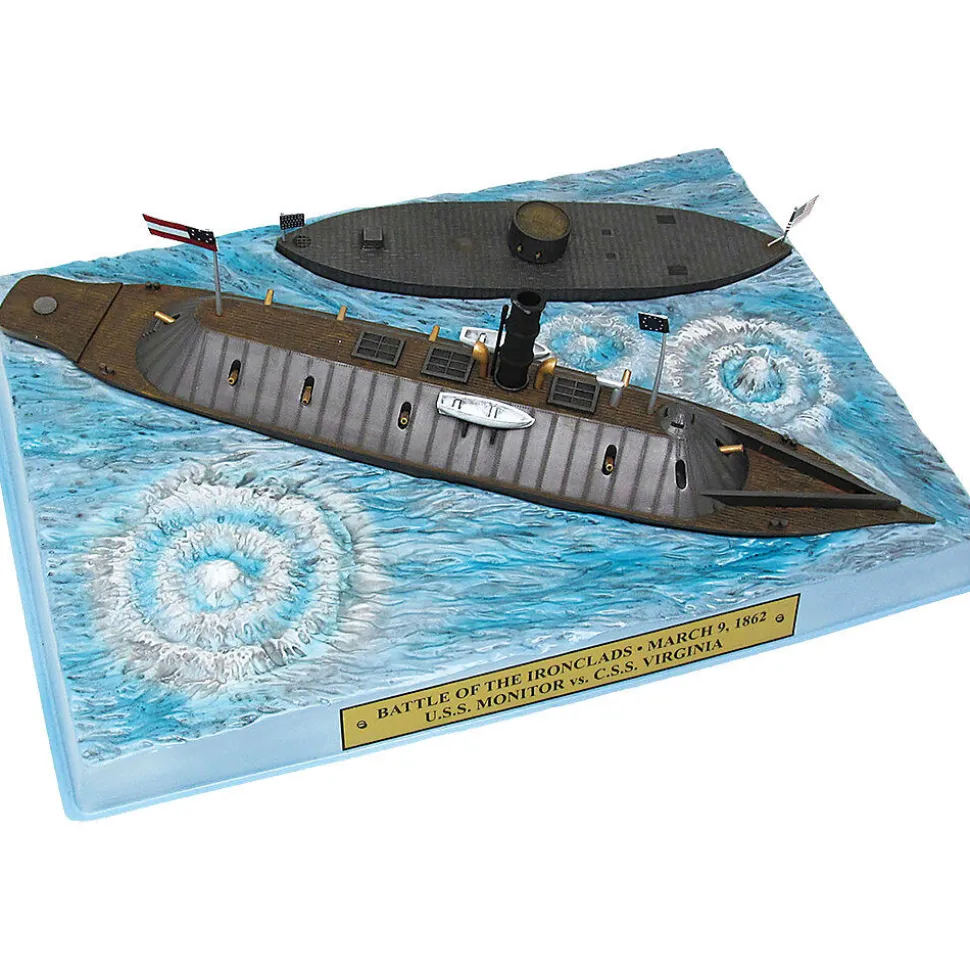 MONITOR AND MERIMACK CIVIL WAR KIT SET ATLANTIS (L77257) Plastic by Atlantis Models