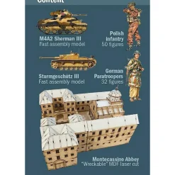 Montecassino Abbey 1944 1/72 FIGURE KIT 1:72 Scale Plastic by Italeri