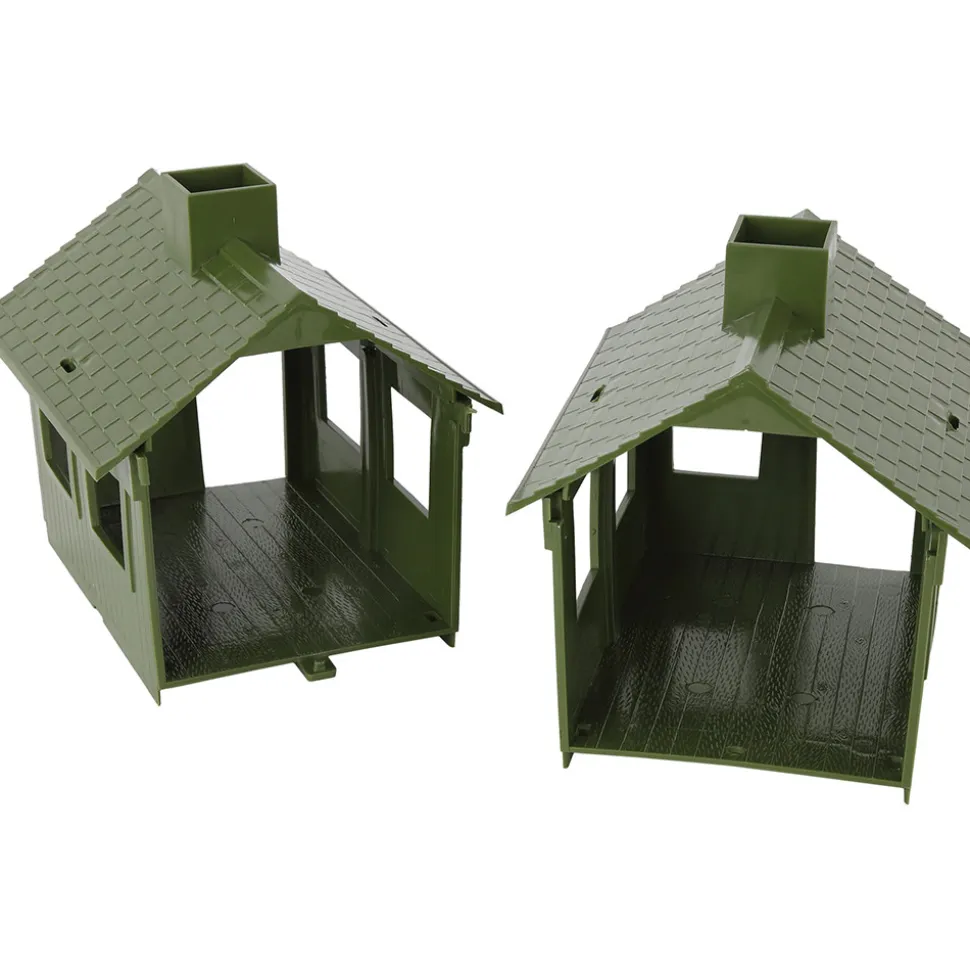 MPC Bunkhouse Building OD Green BMC TOYS (67110) 1:32 scale Plastic by BMC Toys