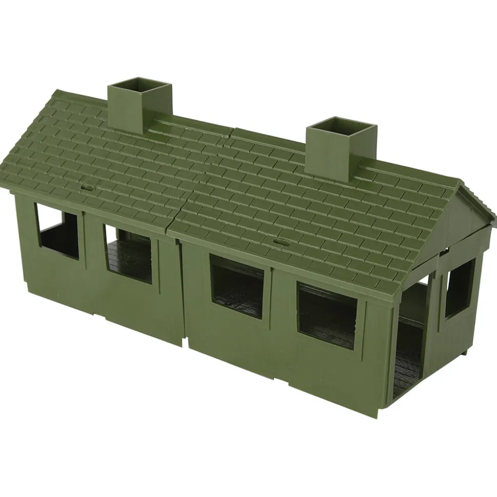 MPC Bunkhouse Building OD Green BMC TOYS (67110) 1:32 scale Plastic by BMC Toys